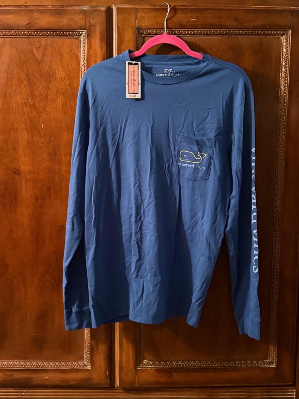 Vineyard Vines Men's Long Sleeve Pocket Tee - Blue